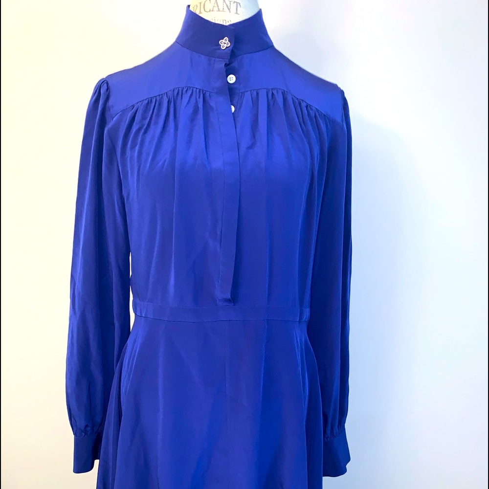 Pink Tartan bold blue dress, Size 10